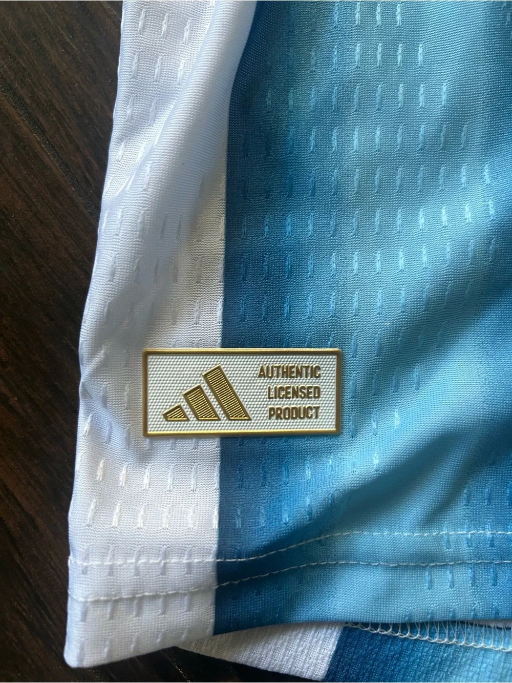 Adidas Argentina Home Soccer Jersey MESSI Light Blue & White PLAYER VERSION
